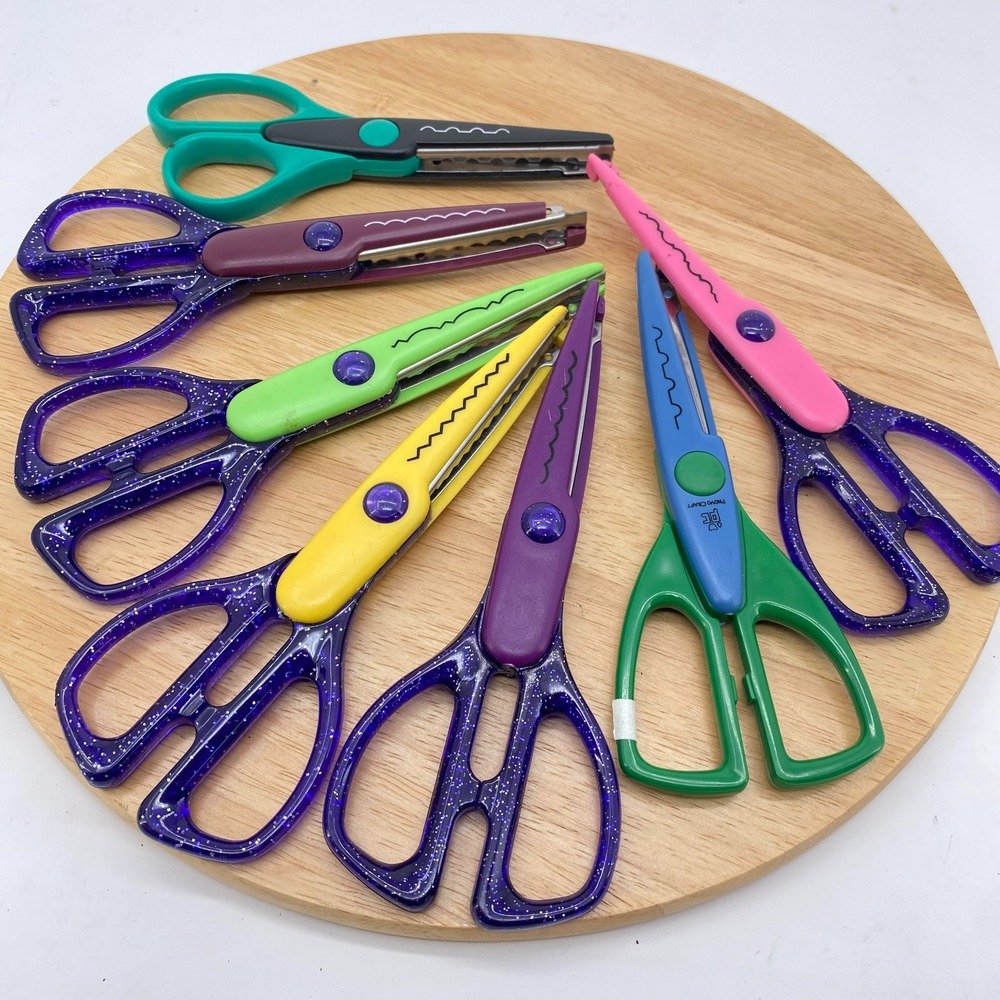 Lot of 7 Paper Edger Scissors Provo Craft Scrapbooking Decorative Edge Tools